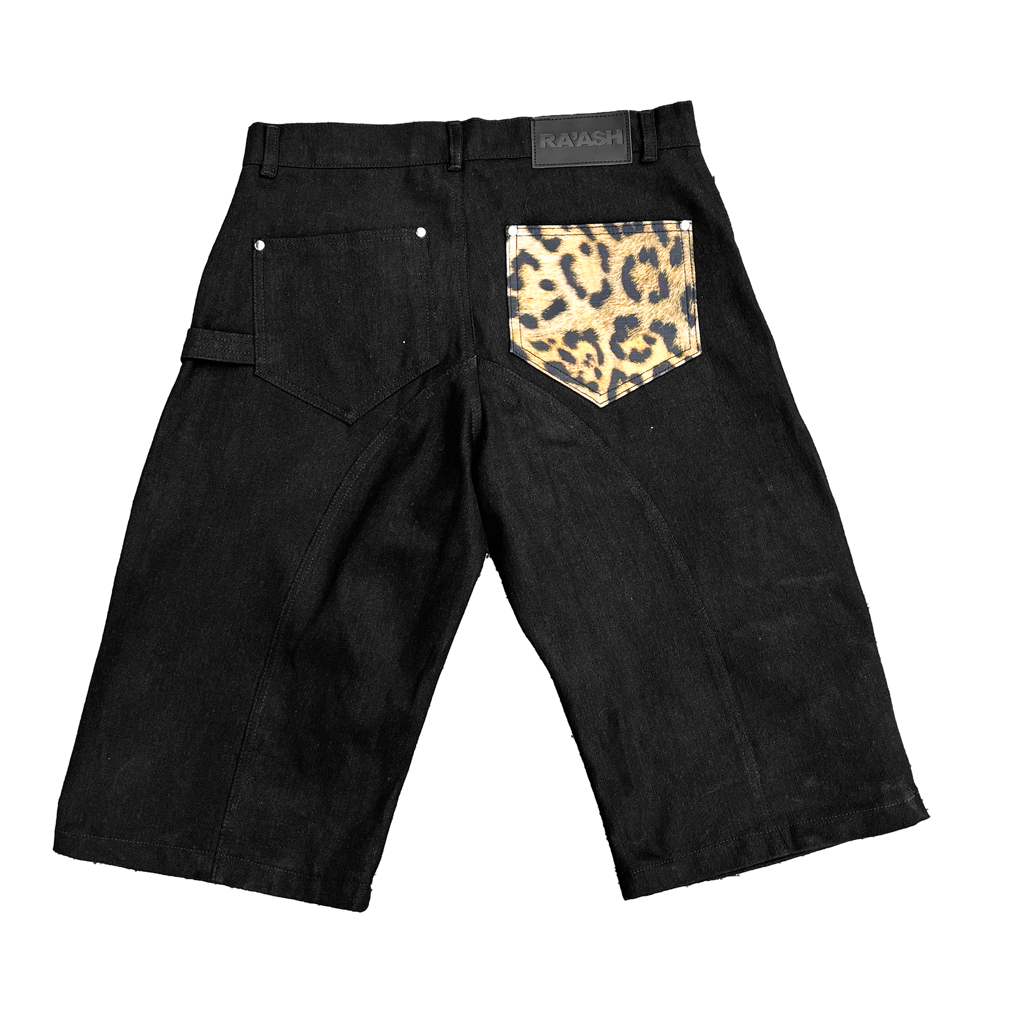 Leopard studs Jorts – raash
