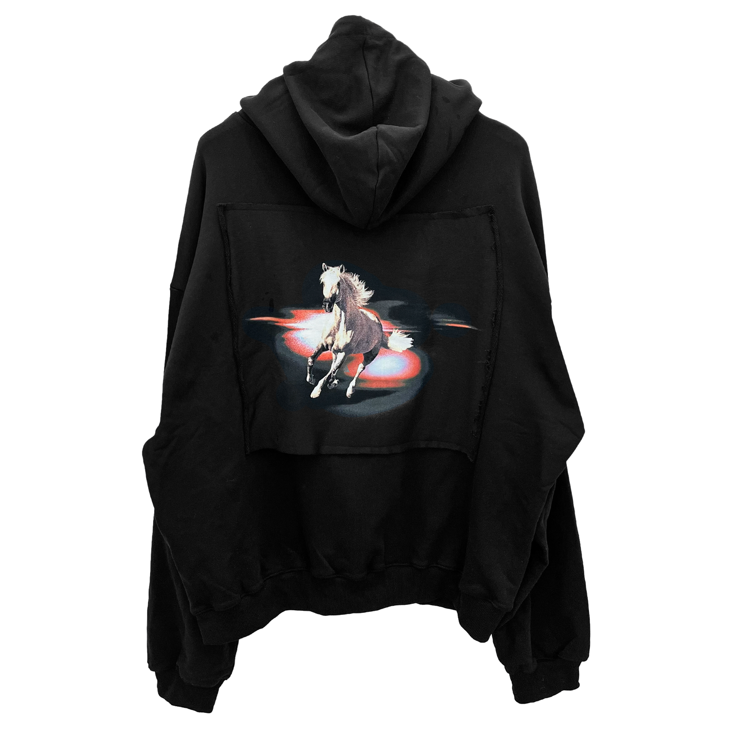 Patch horse hoodie